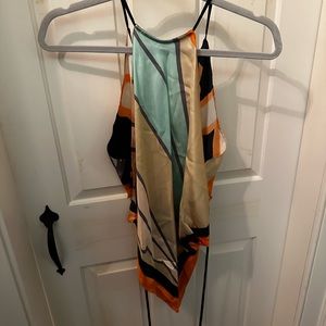 NWT DVF Scarf top